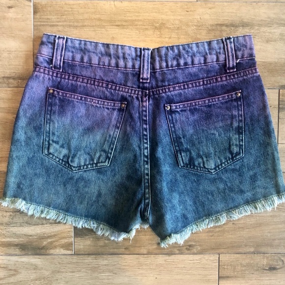 Jean Shorts / Colorful High Waste - Picture 3 of 3